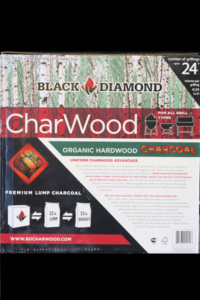 ft. Black Diamond CharWood 197069 BD088 Lump Charcoal 0.88 cu 