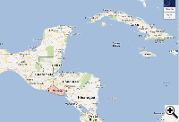 Map showing location of El Salvador