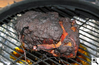 Mojo Pulled Pork after smoking Paste