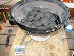 5 minutes into test burn