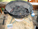 10 minutes into test burn