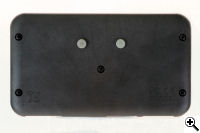 A back view of the CyberQ Cloud controller showing the mounting studs.