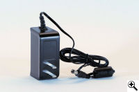 The power supply and cable supplied with the Flame Boss 500.