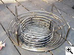 Closeup of Komodo Kamado charcoal basket