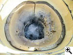 Closeup of Komodo Kamado firebox