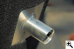 Installation of BBQ Guru inducer tube on Komodo Kamado cooker