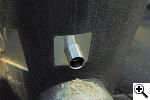 Installation of BBQ Guru inducer tube on Komodo Kamado cooker
