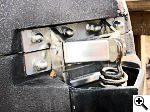 Closeup of Komodo Kamado hinge