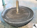 Closeup of Komodo Kamado upper damper