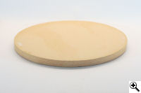 The 10-inch pizza stone/heat deflector.