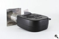 The new Pit Viper blower inserted into an adapter plate.